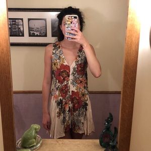 Free People pink floral dress